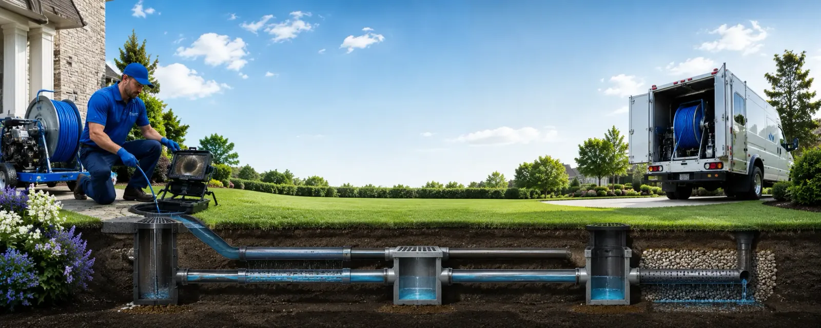 Outdoor drain cleaning information for Hosston, LA